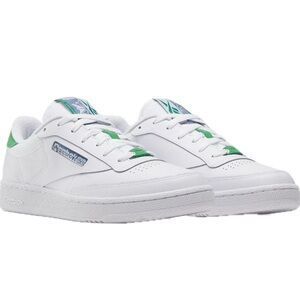 Reebok Men Sneakers in White and Green